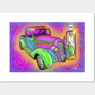 Psychedelic Truck Posters and Art